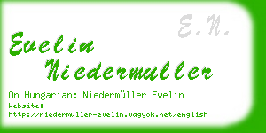 evelin niedermuller business card