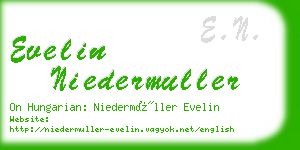 evelin niedermuller business card